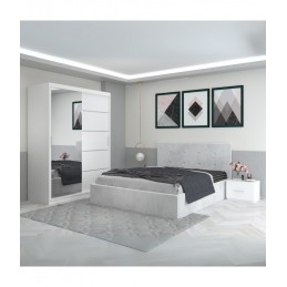 Dormitor Filip Alb Cu Pat...