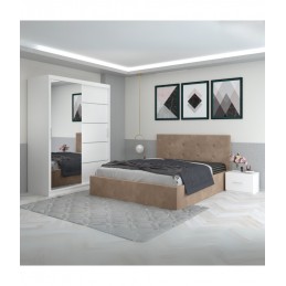 Dormitor Filip Crem Cu Pat...