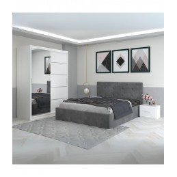 Dormitor Filip Gri Cu Pat...