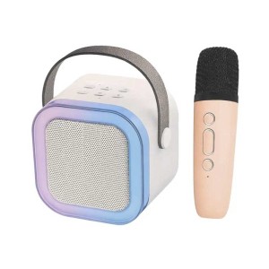 Boxa si microfon Karaoke BT-K12  lumina RGB engross