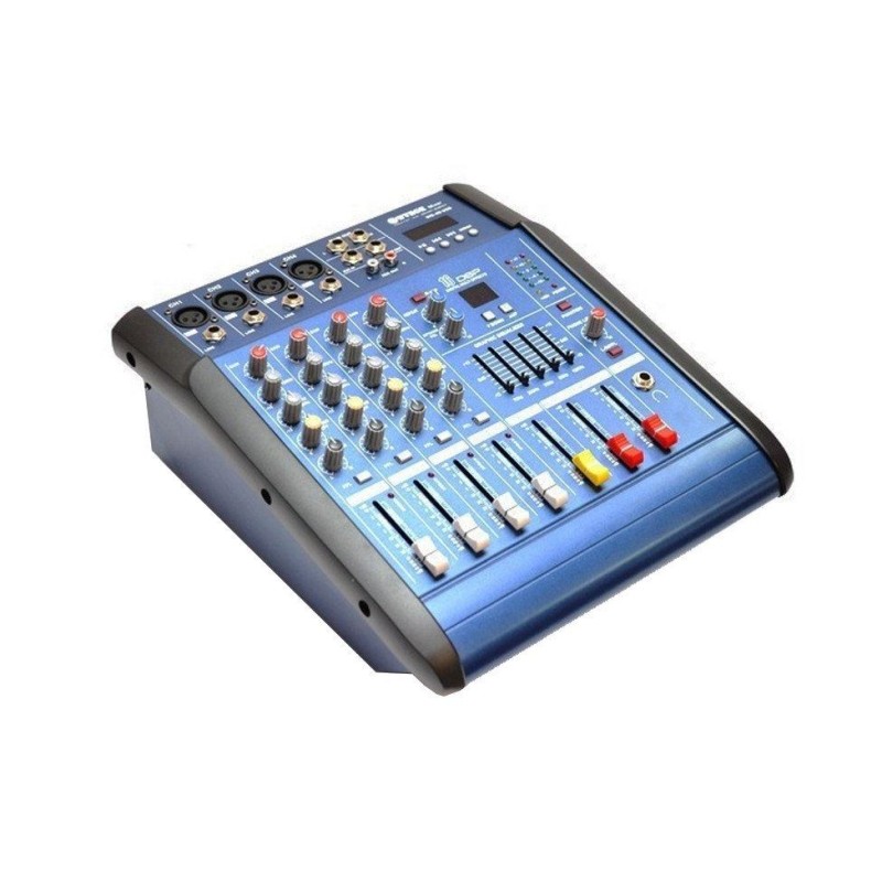 Mixer 4 canale cu amplificare USB/SD engross