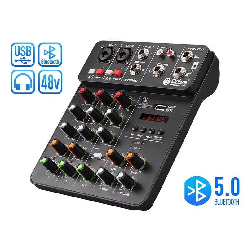 Mixer 4 canale USB BT 48W engross