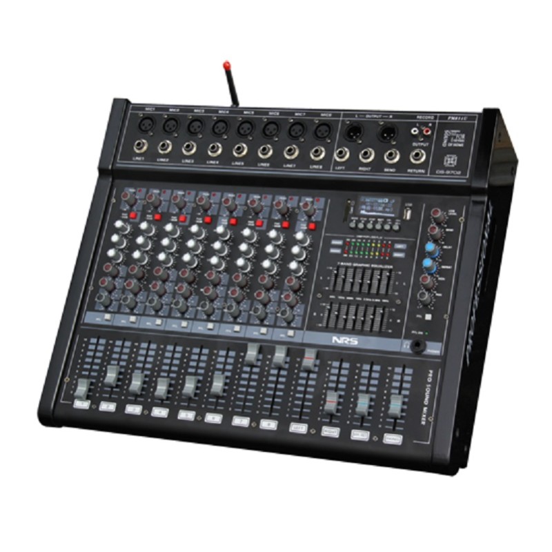 Mixer 8 canale stereo USB/SD 2x380W engross