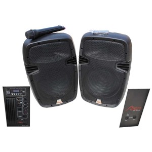 Set 2 boxe ABS 10inch 2110 USB/SD/FM/BT Alien engross