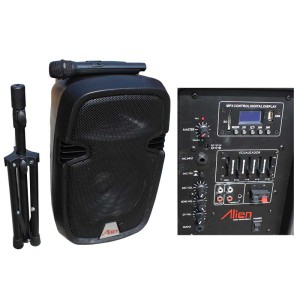 Incinta activa 15inch ABS 2115DA-R USB/SD/FM/BT/ACCU Alien engross