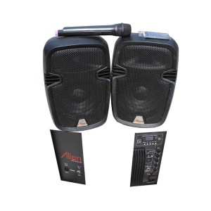 Set 2 boxe ABS 8inch 2108 USB/SD/FM/BT Alien engross