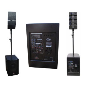 Sistem audio profesional USB/SD/BT 700W+160W Alien engross