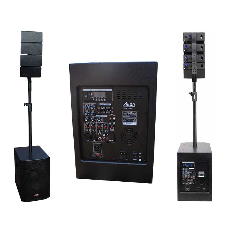 Sistem audio profesional USB/SD/BT 700W+160W Alien engross