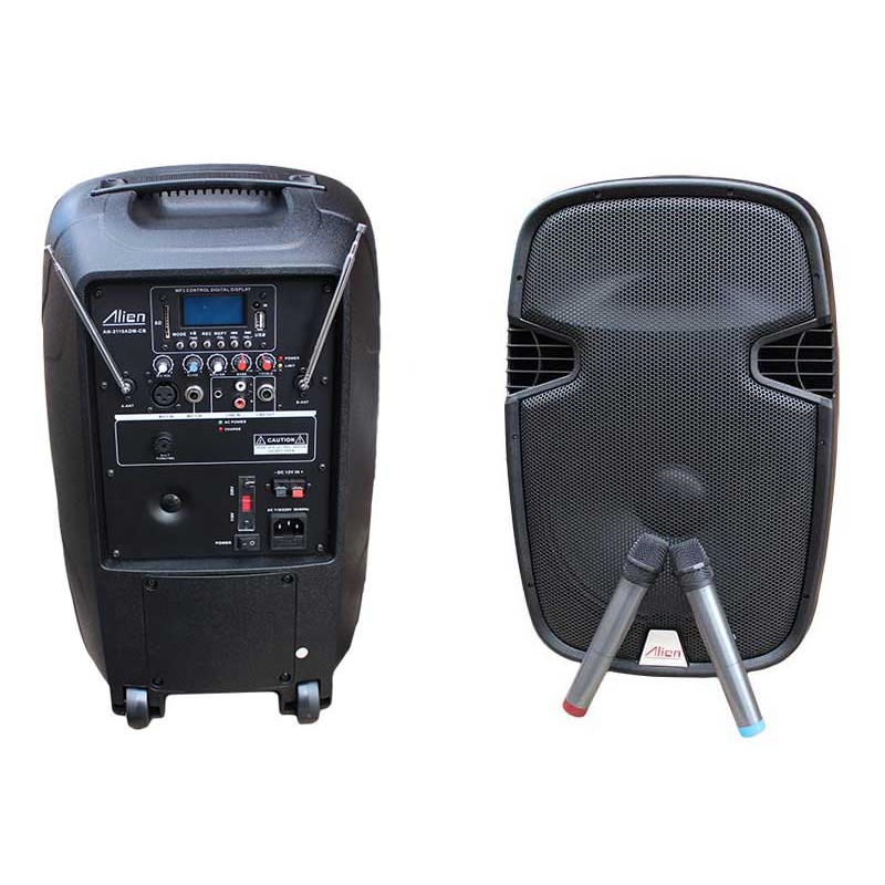 Incinta activa 10inch 2110ADM-CB USB/SD/FM/BT/ACCU/2MIC Alien engross