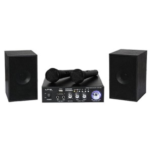 Set karaoke amplificator USB 2mic+2boxe engross