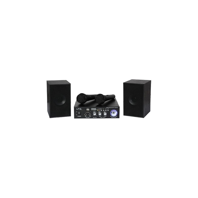 Set karaoke amplificator USB 2mic+2boxe engross