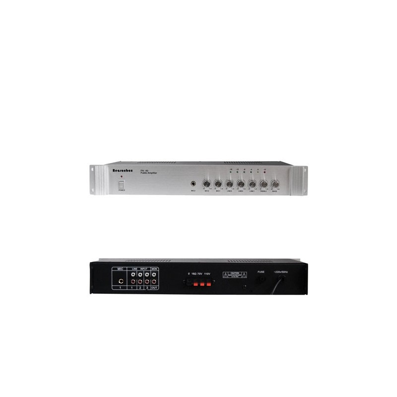 Amplificator linie 100V 60W USB/SD engross