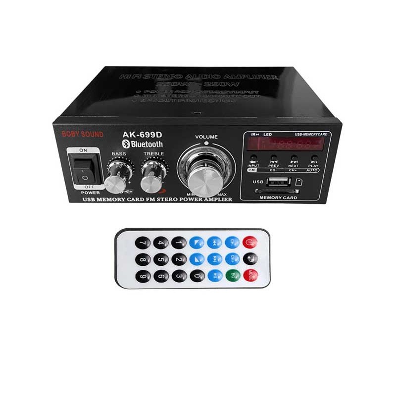 Amplificator camera 2x15W SD/USB/BT AK-699BT engross