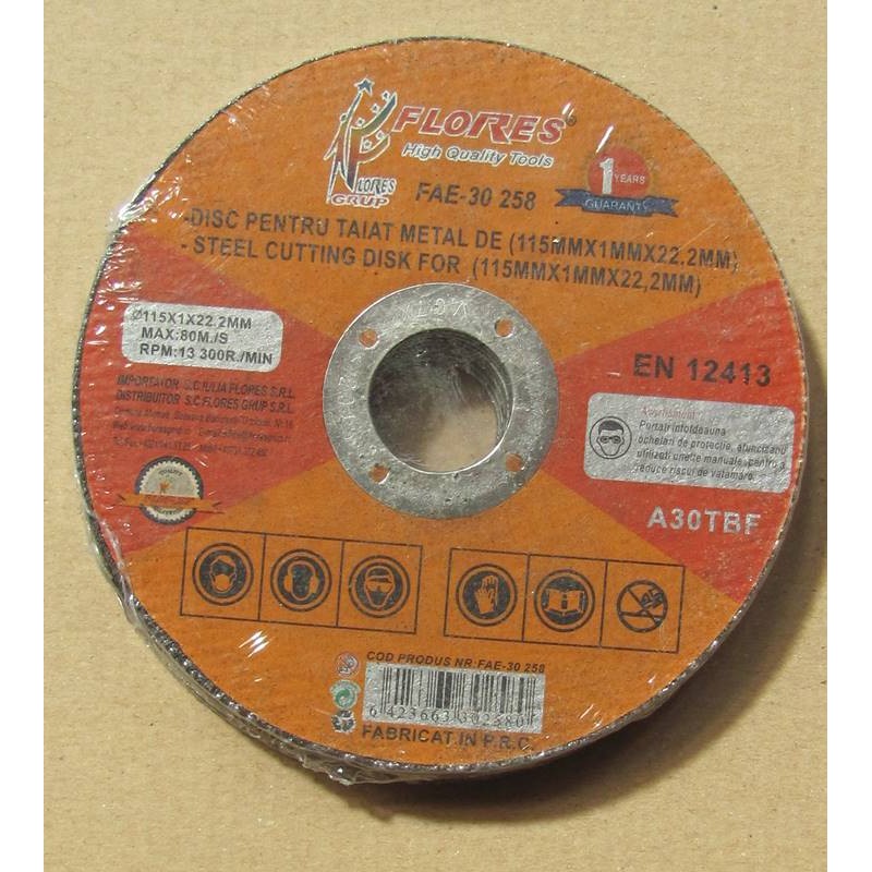 Disc pentru taiat metal (115MMx1.6MMx22.2MM) engross