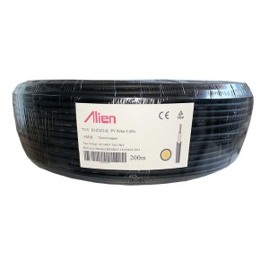 Cablu solar 6mm2 cupru rola 200m negru engross