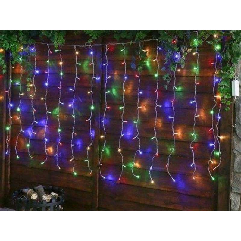 Instalatie ploaie 6m 100leduri multicolore engross