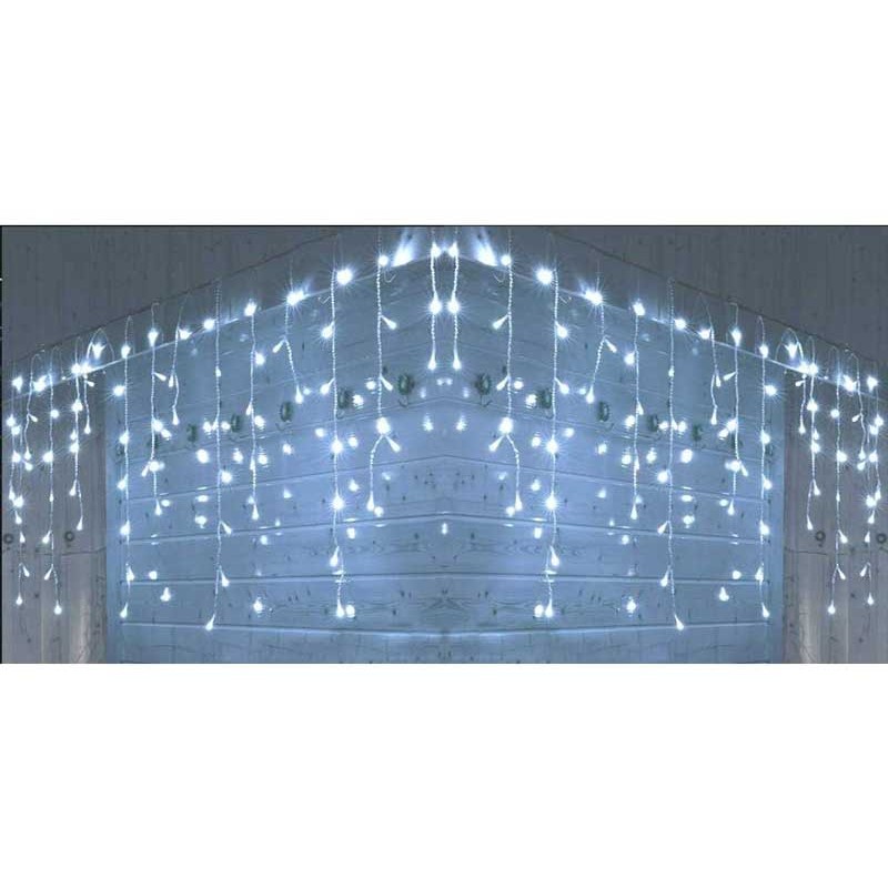 Instalatie turturi 200LED 10m alb rece exterior interconectabila engross