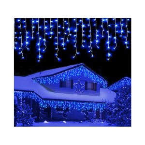 Instalatie turturi 100LED 4.5m albastru exterior interconectabila engross