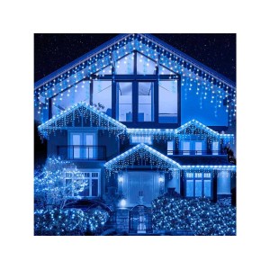 Instalatie turturi 100LED 4.5m alb rece exterior interconectabila engross