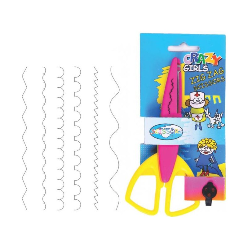 Foarfeca 13cm CNX creativa zig-zag pentru copii engross