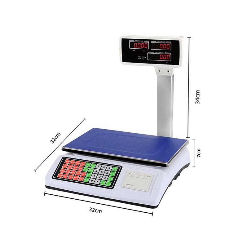 Cantar electronic 10g/50Kg cu imprimanta engross