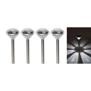 Set 4 lampi solare cristal engross