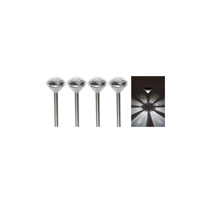 Set 4 lampi solare cristal engross