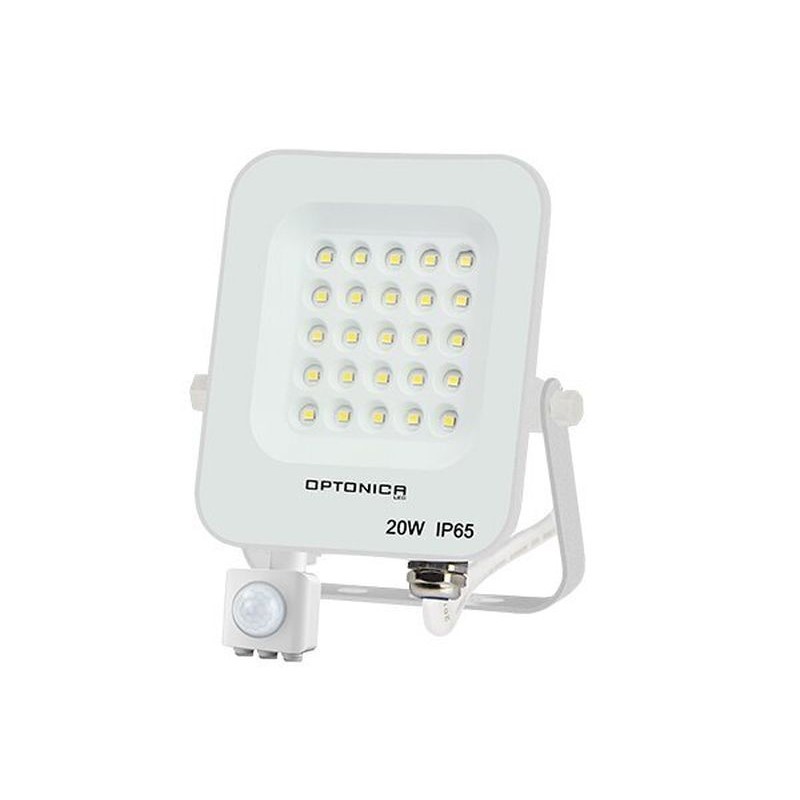 Proiector LED 20W cu senzor 1800 lm 6000K IP65 alb engross
