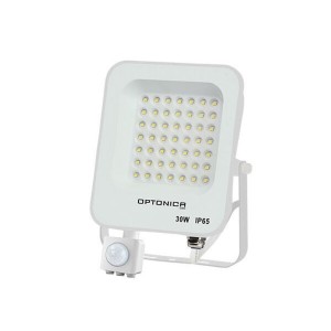 Proiector LED 30W cu senzor 2700 lm 6000K IP65 alb engross
