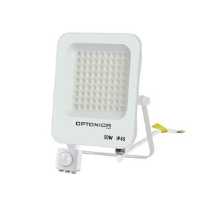 Proiector LED 50W cu senzor 4500 lm 6000K IP65 alb engross