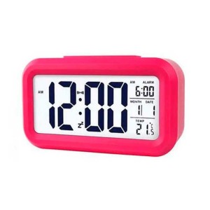 Ceas cu termomentru si alarma rosu engross