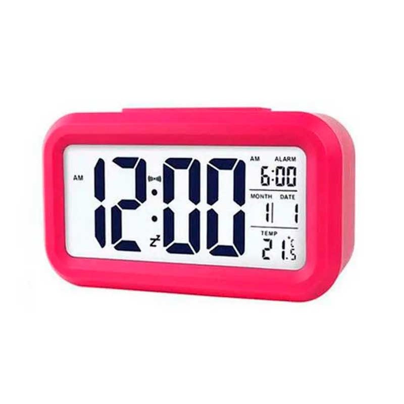 Ceas cu termomentru si alarma rosu engross