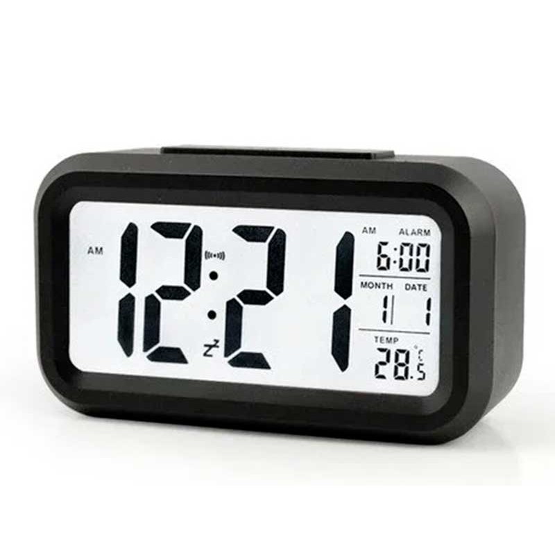 Ceas cu termomentru si alarma negru engross