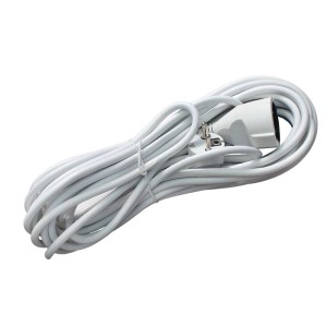 Cablu prelungitor 3x1.5mm cu cupla 5m Alien alb engross