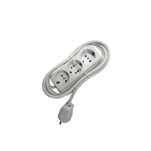Prelungitor bachelita 3cai 2m 3x1.5mm2 alb engross