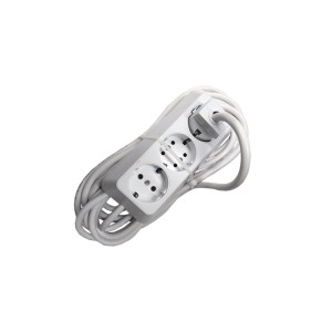 Prelungitor bachelita 3cai 10m 3x1.5mm2 alb engross