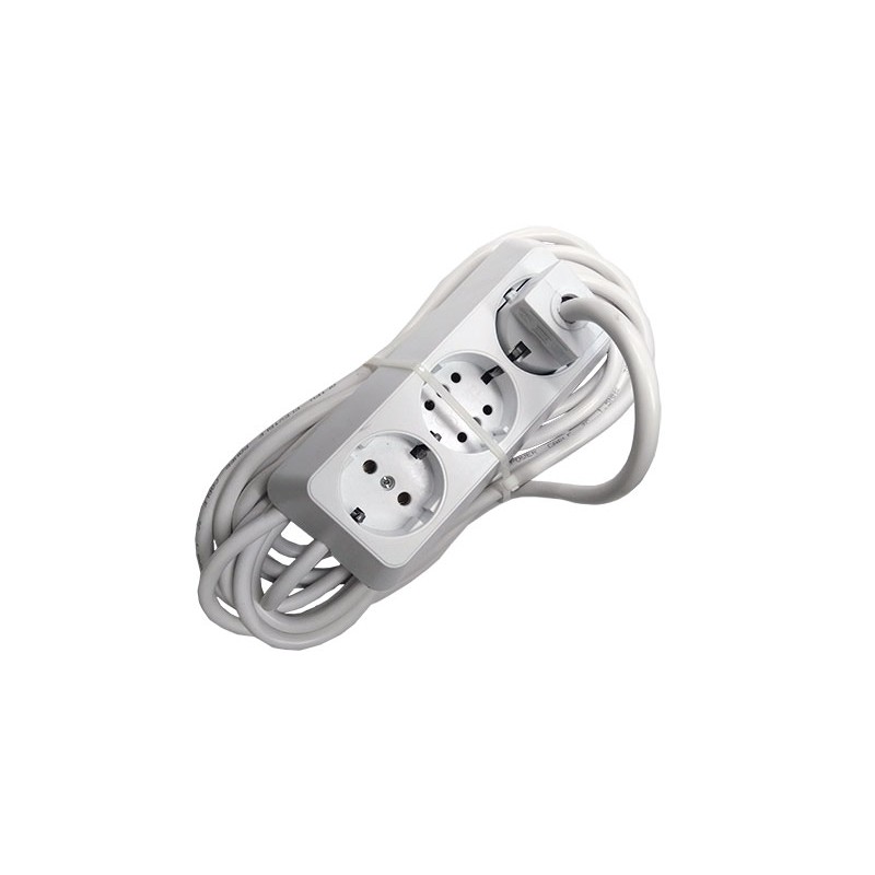 Prelungitor bachelita 3cai 10m 3x1.5mm2 alb engross