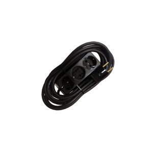 Prelungitor bachelita 3cai 5m 3x1.5mm2 negru engross