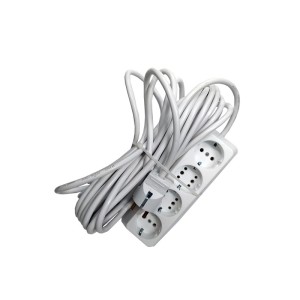 Prelungitor bachelita 4cai 10m 3x1.5mm2 alb engross