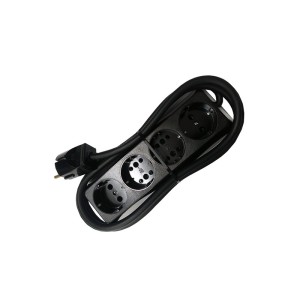 Prelungitor bachelita 4cai 2m 3x1.5mm2 negru engross