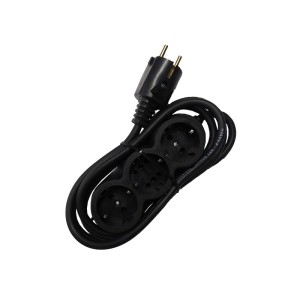 Prelungitor cauciucat bachelita 3cai 5m 3x1.5mm2 negru engross