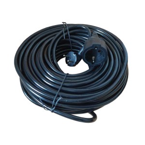 Cablu prelungitor 3x2.5mm cu cupla 5m Alien negru engross