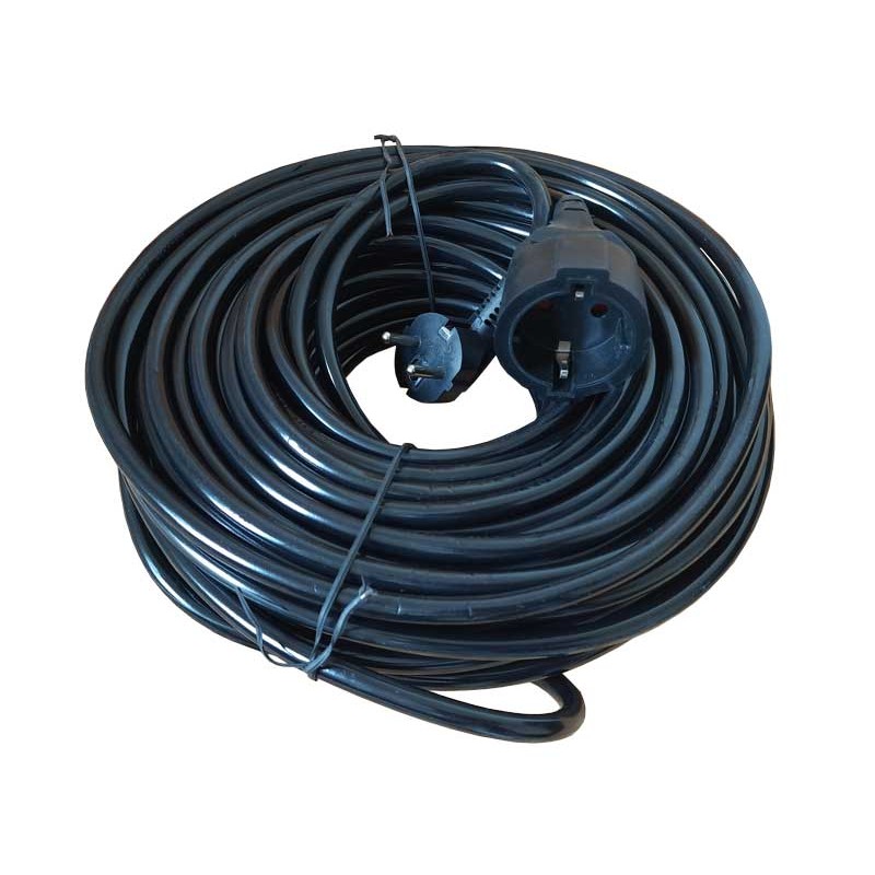 Cablu prelungitor 3x2.5mm cu cupla 10m Alien negru engross