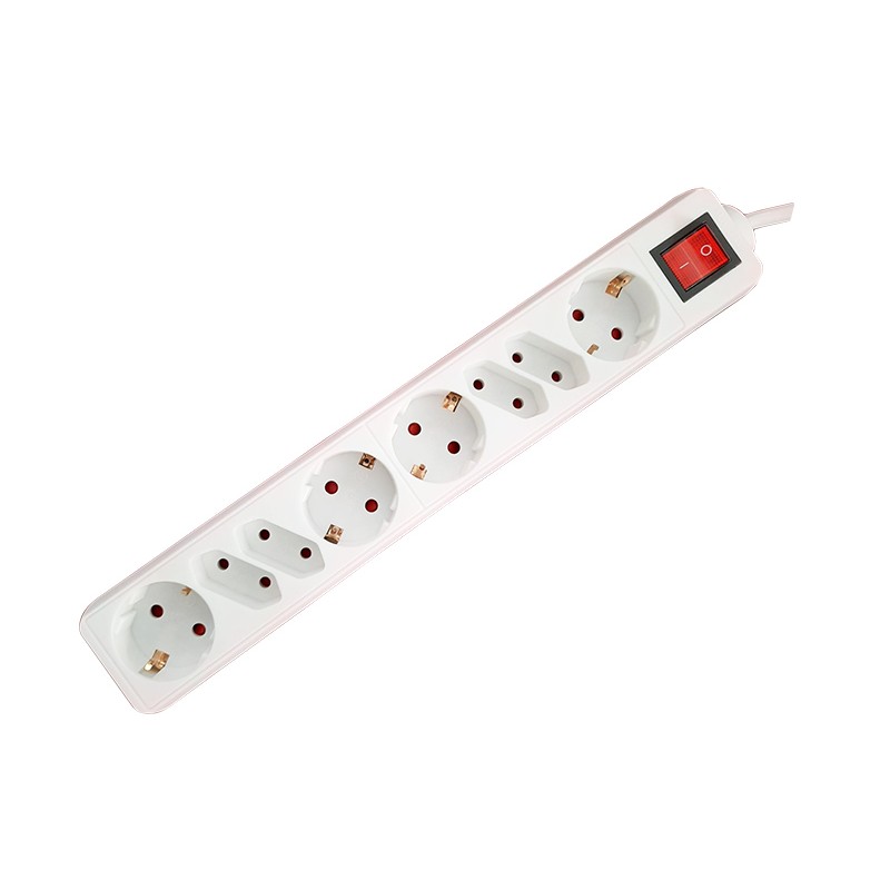 Prelungitor 4schuko+4euro 5m cu intr Alien engross