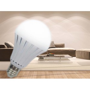 Bec inteligent lampa de urgenta cu leduri 9W E27 alb cald engross