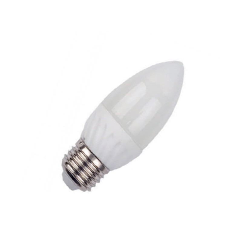 Bec led lumanare 3W E27 alb cald engross