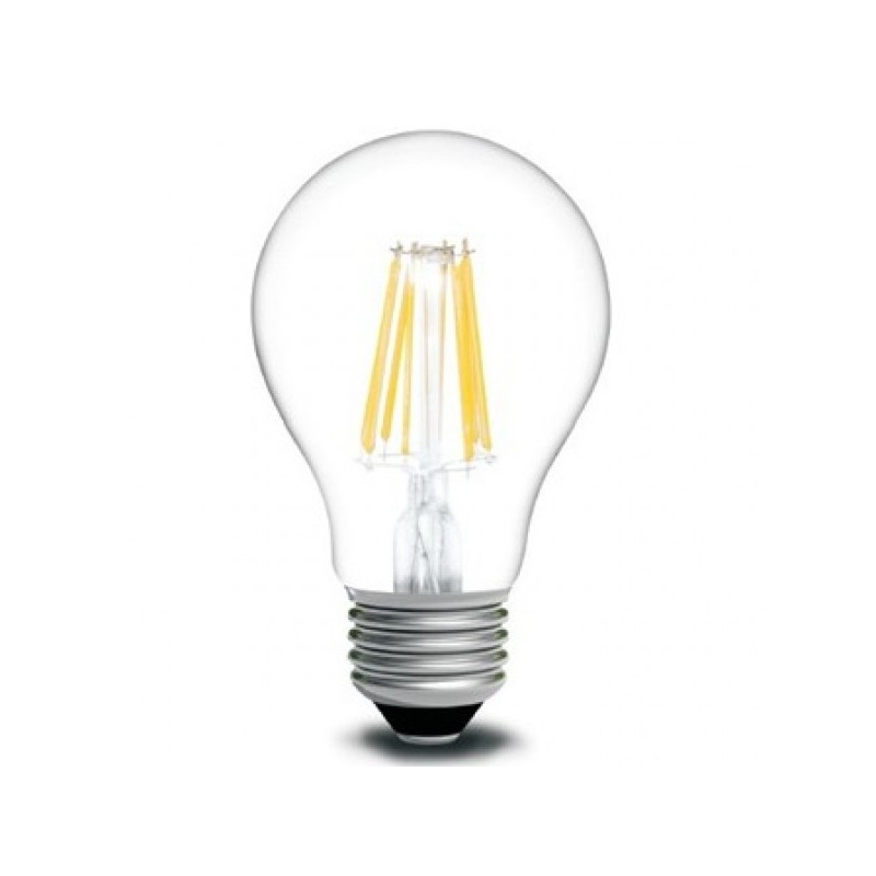Bec leduri filament 360grade E27 6W alb cald engross