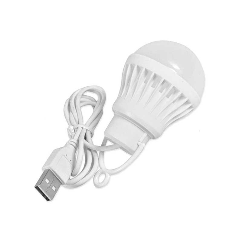Bec led camping 2.5W USB engross