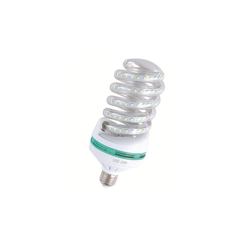 Bec leduri spiralat 5W E27 alb cald engross