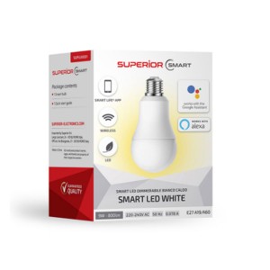 Bec Led Smart dimabil alb cald Superior engross